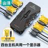 山泽KVM切换器 VGA视频4口切屏器 四进一出台式机笔记本显示器USB2.0鼠标键盘打印机共享器SZ-411B 实拍图
