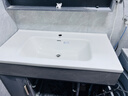 波彼（BOBI）台盆陶瓷一体盆洗手盆单盆阳台浴室柜卫生间半嵌入洗脸面盆池定制 【101*51CM】盆+弹跳下水+防臭管 实拍图