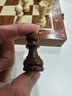 紫湖国际象棋高档胡桃实木棋子大号可折叠实木棋盘套装送皇后2颗专用 实拍图