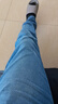 真维斯（Jeanswest）牛仔裤男2026夏季青年男士宽松直筒长裤弹力休闲长裤浅蓝薄款34 实拍图
