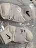 耐克NIKE袜子男子 速干透气篮球袜 短袜三双装SX7677-100白S 实拍图