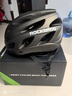 洛克兄弟 骑行头盔带风镜山地公路自行车头盔男女一体成型炫彩安全帽 钛色：58-62cm 灰色+透明镜片 实拍图
