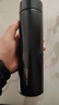 炊大皇保温杯 316L医用级不锈钢茶水分离商务便携智能保温杯 黑色 490ml 实拍图
