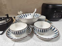 捷升骥世 情侣2-4人碗碟套装 景德镇陶瓷餐具套装家用组合日式 千叶草4碗4盘4勺4筷1汤碗1大勺 实拍图