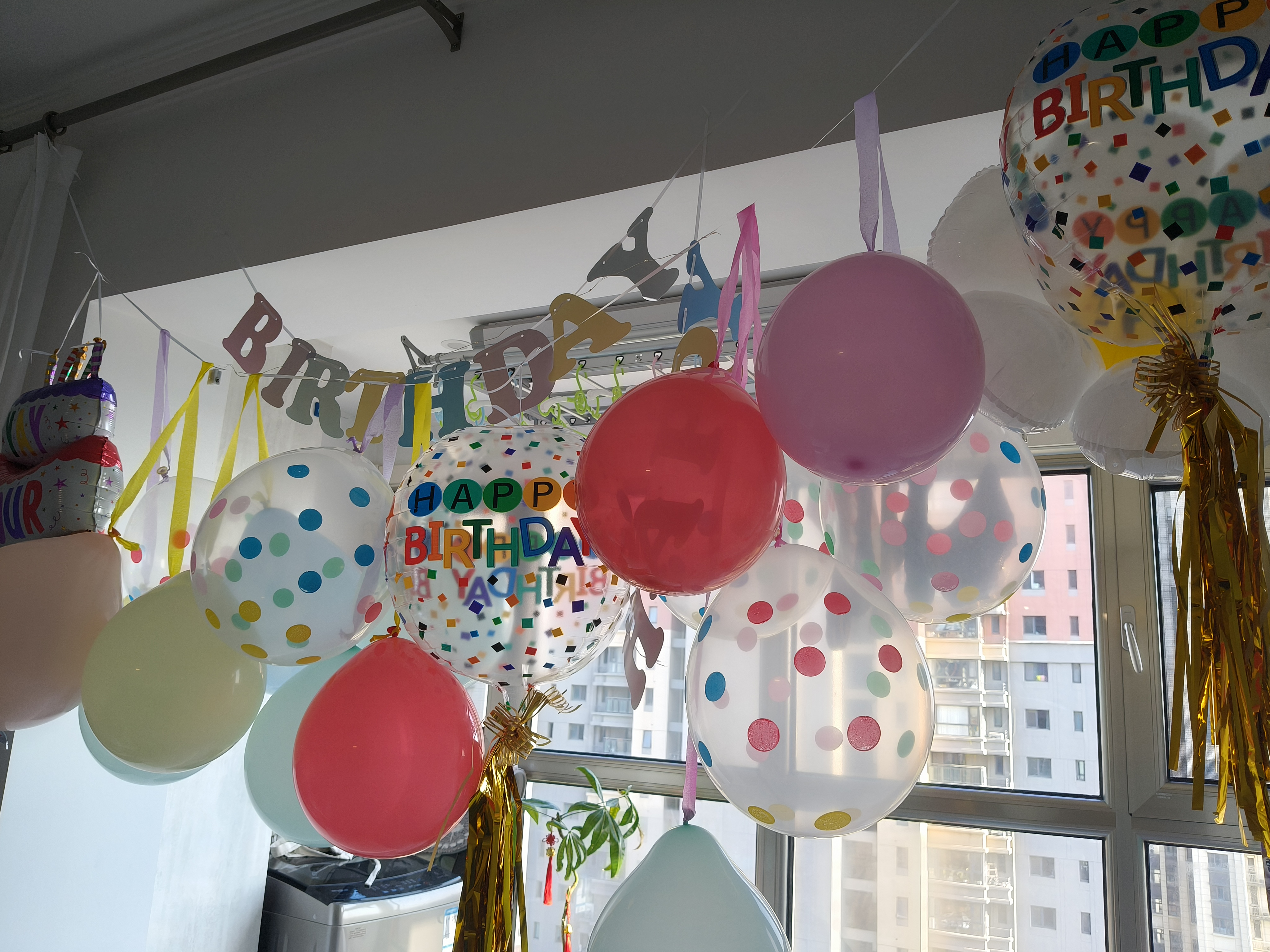 仕彩 简约风生日派对气球背景墙场景布置儿童男孩女宝宝生日快乐装饰 实拍图
