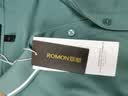 罗蒙（ROMON）两件装短袖t恤男翻领夏季新款冰丝透气polo领打底男士商务体恤衫 灰绿+豆绿 XL 实拍图
