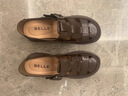 百丽（Belle）编织风罗马凉鞋商场款真皮透气休闲鞋D5H1DBK5 棕色 39 (245mm) 实拍图