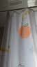 访客 浴帘 优质涤纶加厚免打孔浴室防水隔断帘 橘子款1.8-2米带挂环 实拍图