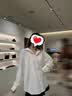 小野和子防晒衬衫宽松夏季新款冰丝防晒衣时尚防晒服轻薄 【轻薄抗皱】云纱白 S 偏小尺码建议拍大一码 实拍图