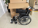 鱼跃 (yuwell)手动轮椅车H062折叠老人轻便免充气铝合金旅行手推代步 实拍图
