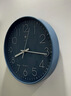北极星（POLARIS）挂钟客厅家用时钟现代简约轻奢免打孔时尚钟表30cm蓝色石英款 实拍图