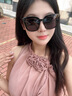 CRANTA KOMEIA墨镜女2026新款夏季偏光防晒紫外线太阳镜眼镜生日礼物送女生女友 偏光黑框黑灰片 高级感送老婆女朋友实用高档 实拍图