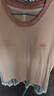 都市丽人女士睡衣女100%纯棉短袖短裤春夏季带胸垫全棉女士家居服女可外穿 实拍图