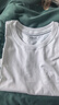 布先生明星同款长袖T恤男士小白T内搭 长袖标准T-圆领-白色 2XL(185) 实拍图
