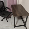 汤能优品电脑桌台式书房办公学习桌家用书桌简约写字桌卧室电竞游戏桌子 【桌椅套装】灰橡木色100*60CM+乳胶椅 实拍图