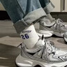 回力官方男鞋春夏老爹鞋女情侣款增高休闲鞋潮流运动鞋子男 银灰 39 实拍图