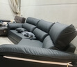 VPLAN【居然之家】新款头层牛皮真皮沙发家用小户型客厅直排皮沙发家具 2.8米四人位 旗舰版-猫抓皮【紫罗兰+普通海绵】 实拍图