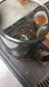 天喜（TIANXI）观山茶水分离杯玻璃高颜值办公室泡茶杯子耐高温过滤喝水茶道杯 【观山泡茶杯】青灰木把-500ml 实拍图