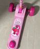 迪士尼（Disney）草莓熊儿童滑板车3-12岁滑步车男女大童踏板车折叠加大宽轮滑步车 实拍图