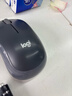 罗技（Logitech）M185 M186无线鼠标(M187P外型)办公鼠标家用笔记本台式机电脑鼠标 Mac鼠标电池中小手小巧便携商务 M185灰边 实拍图