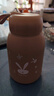 【京东物流送货上门】萌萌兔卡通水杯女牛奶玻璃杯创意便携杯子 咖色萌萌兔 330ml 1只 实拍图