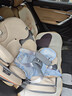 贝倍适（BAYBETSS）儿童安全座椅汽车用0-4-12岁宝宝360度旋转婴儿车载坐椅ISOFIX 米灰色【遮阳棚+上拉带+侧保护】 实拍图