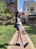 回力乐福鞋女鞋2026新款夏季英伦风法式百搭jk裙子黑色一脚蹬小皮鞋女 黑色【亮面复古C扣】 37 实拍图