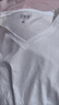 森马（Semir）短袖t恤女凉感抗菌正肩修身2026夏显瘦V领白色打底衫109326100002 实拍图