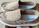卡帝乐鳄鱼（CARTELO）男鞋夏季2026韩版帆布鞋男百搭透气一脚蹬懒人休闲鞋男 卡其色 42 实拍图