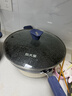 炊大皇炒锅不粘锅易洁少油烟平底炒菜锅煎锅32cm磁炉通用深蓝SL32CG 实拍图