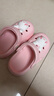 牧童儿童拖鞋夏男宝宝洞洞鞋软底女童卡通洗澡婴幼儿家居鞋萌兔粉170 实拍图
