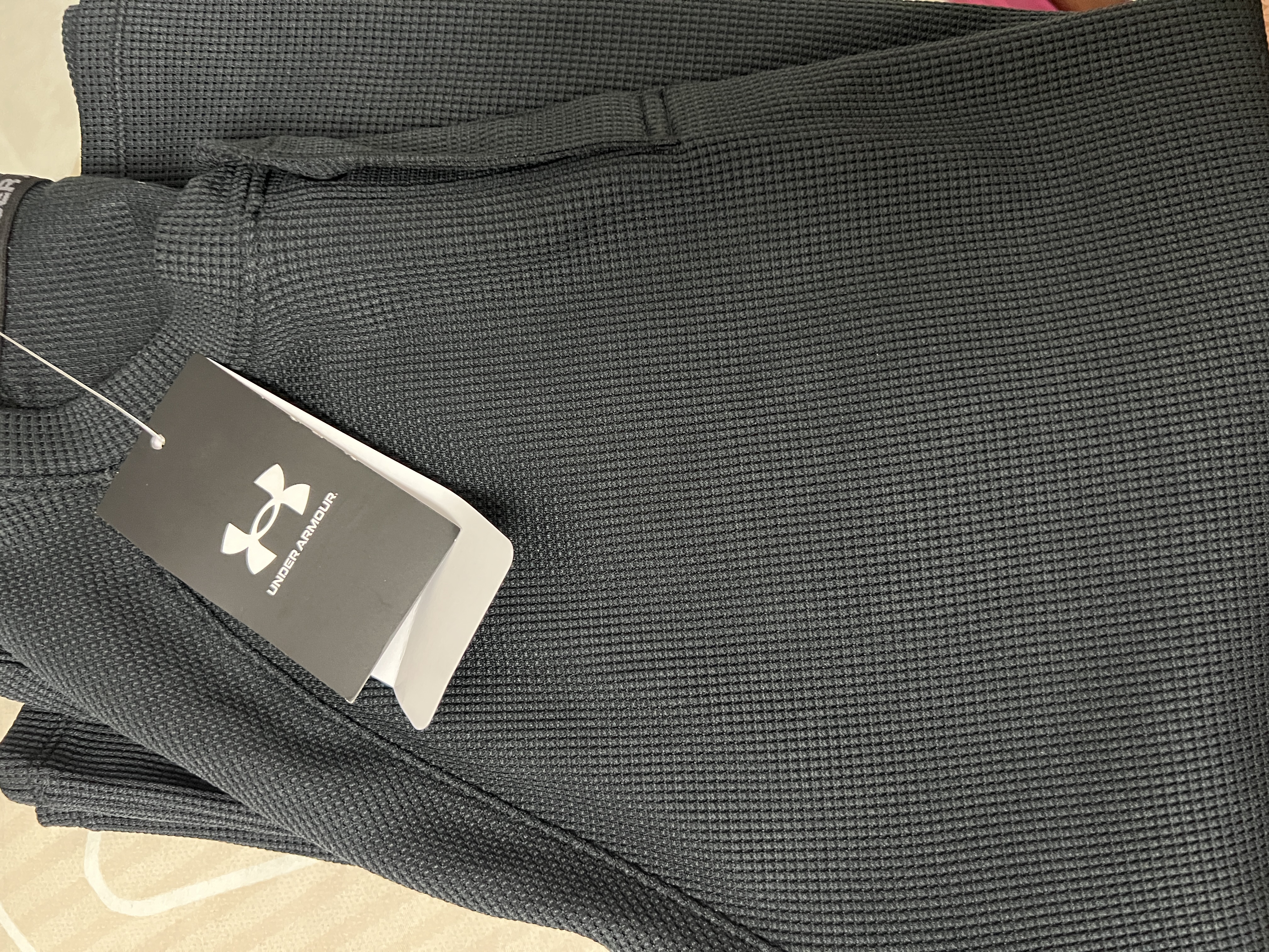 安德玛（Under Armour）UA秋冬男子亨利领华夫格运动休闲长袖T恤6010174 实拍图