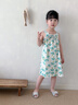 纤丝鸟（TINSINO）童装女童睡裙儿童吊带满印纯棉睡裙青少年夏季家居服 星星点点 晒单实拍图