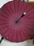 美度（MAYDU）长柄把雨伞大号加固加厚结实防风商务雨伞M5003枣红 实拍图