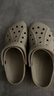 卡骆驰（CROCS）贝雅洞洞鞋男鞋女鞋轻便耐磨一脚蹬拖鞋休闲鞋百搭花园鞋|10126 卵石色-2V3 41 /42(260mm) 实拍图