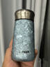 虎牌（TIGER）香港直邮纯钛保温杯迷你小巧便携口袋杯茶水分离钛杯高颜值水杯子 冰川蓝【纯钛】230ml 实拍图
