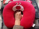【京东物流】草莓熊u型颈枕迪士尼同款抱枕抱抱龙u型颈枕护颈枕 【爆款】草莓熊 实拍图