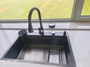 JOMOW水槽5.0加厚厨房大单槽一体盆304不锈钢多功能洗菜盆GL/d 68*46【5.0加厚】耐磨耐刮 【默认发右下水】左下水需下单备注 实拍图
