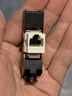 山泽六类网络模块 CAT6千兆网线面板非屏蔽免打模块 RJ45水晶头母座电脑网线镀金连接头直通头 WMD-006 实拍图