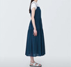 MUJI 女式 强捻 吊带连衣裙 女装裙子夏季纯棉全棉 长裙BC2IKC4S 藏青色 XL 165/92A 实拍图