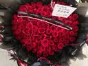 来一客鲜花速递99朵红玫瑰花束生日礼物表白送女友全国同城配送 99朵红玫瑰芭蕾风爱心花束 实拍图
