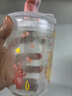 富光玻璃杯家用儿童牛奶杯子带刻度吸管水杯 宝宝冲泡奶粉杯带把手 实拍图