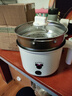 电煮锅小电锅电锅一体多功能锅宿舍用1-2人煮面锅 不粘内胆锅1.4L+不锈钢蒸笼 实拍图