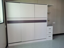 白浅【免费安装】衣柜卧室储物柜子移门衣橱简易推拉门大衣柜 【三门】2米主柜+边柜 实拍图
