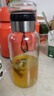 【送杯套】大容量加厚玻璃杯子便携吨吨杯茶水分离带杯套泡茶水杯 透明 1000ml吨吨桶 1只装 实拍图