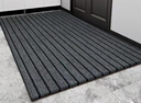 京东京造条纹拉绒入户垫 家用可裁剪除尘防滑吸水地垫进户门 灰色60*90cm 实拍图