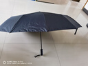 山山全自动防晒遮阳男女两用晴雨伞加厚结实抗风大号144骨黑 实拍图