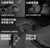 洛克兄弟 骑行头盔带风镜山地公路自行车头盔男女一体成型炫彩安全帽 钛色：加大款58-65cm 灰色镜片 实拍图
