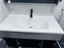 波彼（BOBI）台盆陶瓷一体盆洗手盆单盆阳台浴室柜卫生间半嵌入洗脸面盆池定制 【101*51CM】盆+弹跳下水+防臭管 实拍图