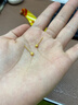 周六福（ZLF）黄金耳钉女5G足金闪砂圆珠圆形耳饰 计价 0.52g 晒单实拍图
